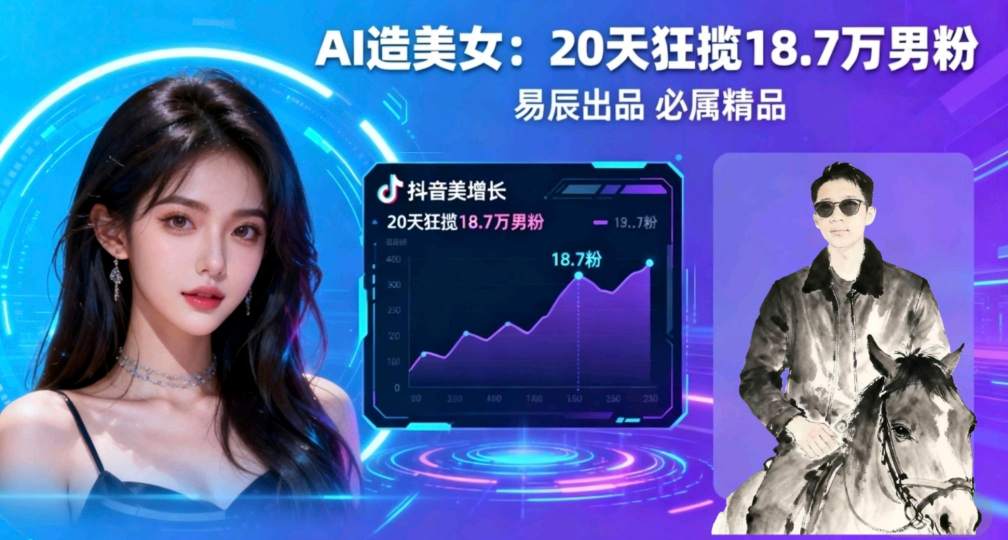 副业拆解:手把手教学用AI制作“氛围感”美女动图,在抖音引流男粉就这么简单-领学通