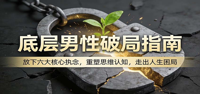 底层男性破局指南：放下六大核心执念，重塑思维认知，走出人生困局-领学通