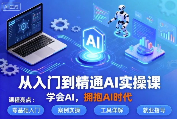 从入门到精通AI实操课，学会AI，拥抱AI时代-领学通