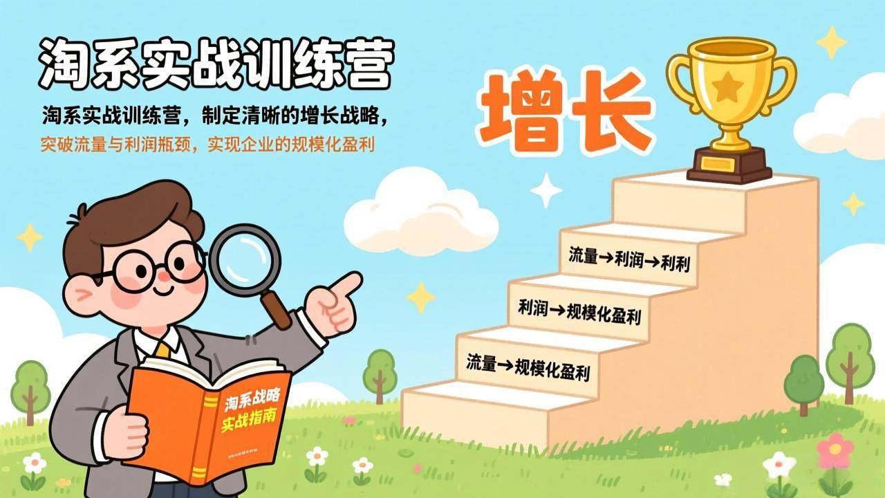 (17278期)淘系实战训练营,制定清晰的增长战略,突破流量与利润瓶颈,实现企业的规模化盈利-领学通