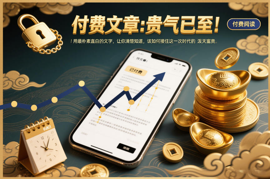 付费文章：贵气已至！用最朴素直白的文字，让你清楚知道，该如何接住这一次时代的泼天富贵-领学通