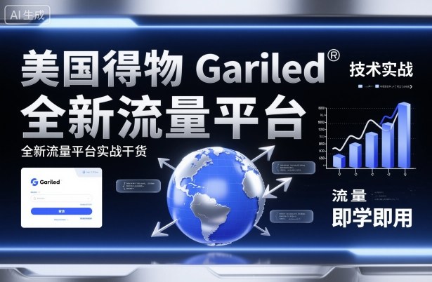 美国得物Gariled技术实战,全新流量平台实战干货,即学即用-领学通