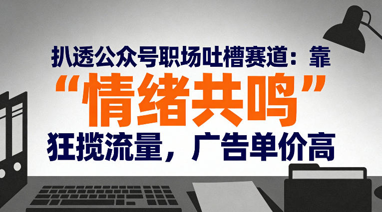 扒透公众号职场吐槽赛道:靠“情绪共鸣”狂揽流量,广告单价高-领学通
