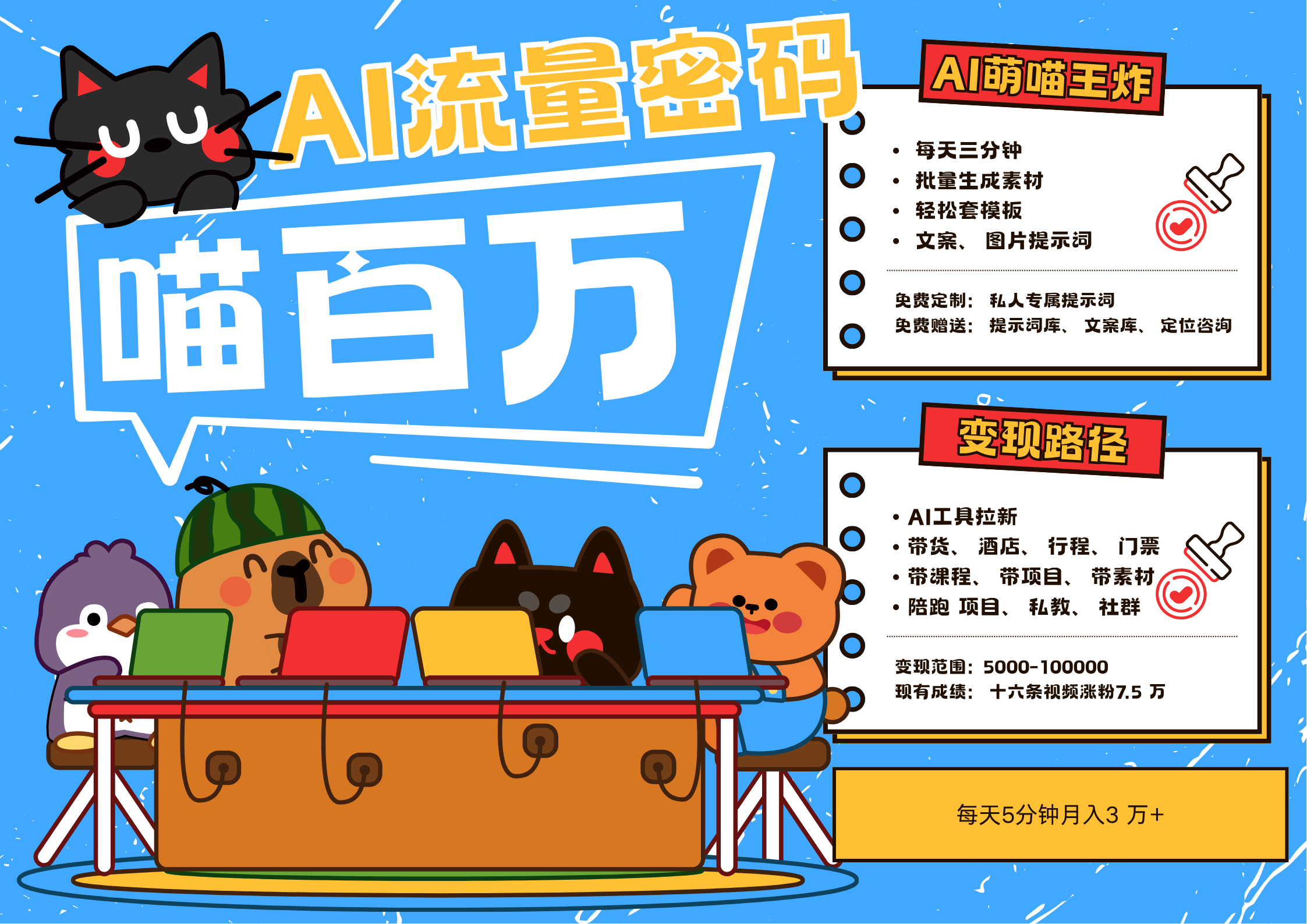 AI+宠物+旅行，2025最火流量密码 轻松用AI宠物做文旅账号，N种变现渠道月入五位数-领学通