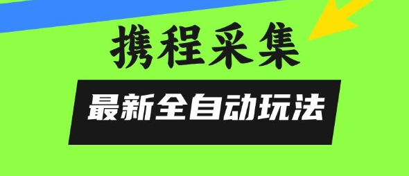 携程信息采集全自动玩法，0风控，无脑开干【揭秘】-领学通