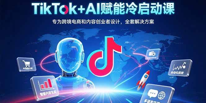 （15561期）TikTok+AI赋能冷启动课：专为跨境电商和内容创业者设计，全套解决方案-领学通