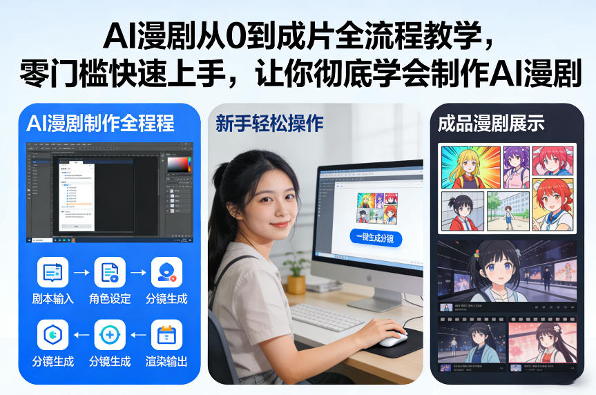 AI漫剧从0到成片全流程教学，零门槛快速上手，让你彻底学会制作AI漫剧【保姆级教程】-领学通