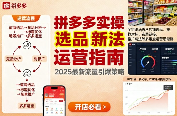 王校长9月12拼多多实操新玩法,全链路涵盖从店铺选品、找对标,布局链接,推广玩法等多维度运营思路(更新)-领学通