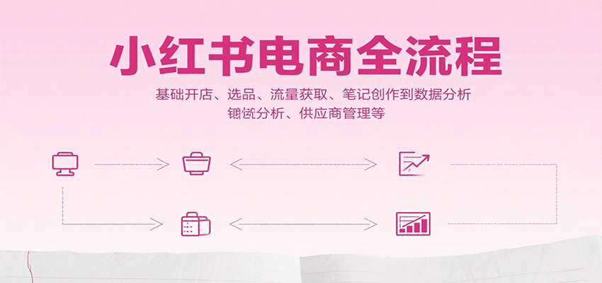 小红书电商全流程，基础开店、选品、流量获取、笔记创作到数据分析、供应商管理等-领学通