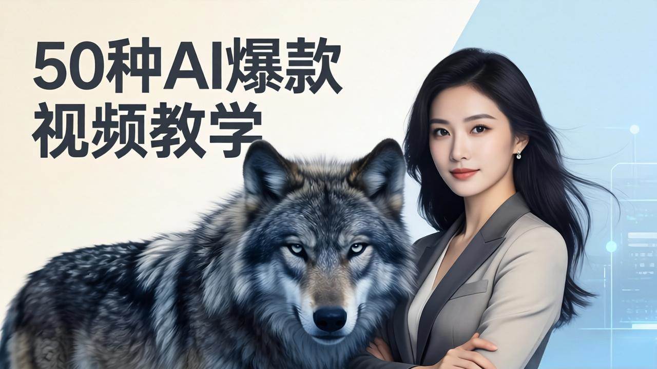 （17815期）50种AI爆款视频教学：影视级古诗词+治愈萌宠+山海经蛟龙，高阶宝典商业落地-领学通