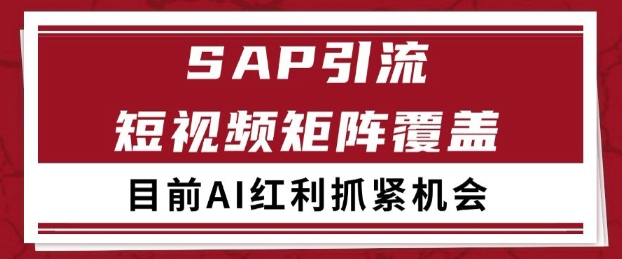 小红书某音sap赛道引流获客 自热矩阵日引200+【揭秘】-领学通