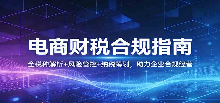 电商财税合规指南:全税种解析+风险管控+纳税筹划,助力企业合规经营-领学通