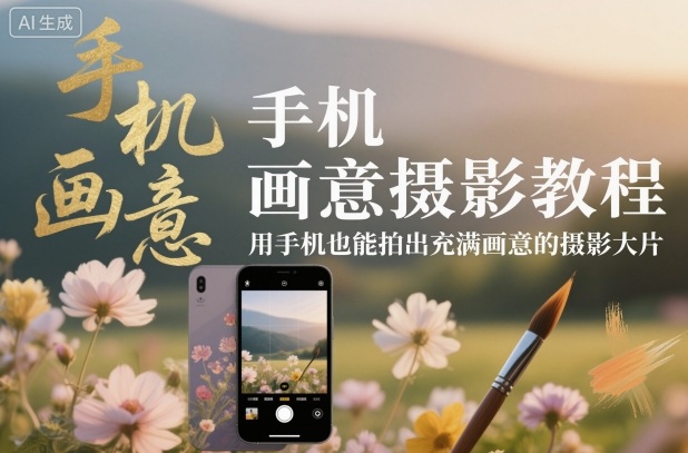 手机画意摄影教程,用手机也能拍出充满画意的摄影大片-领学通