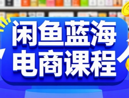 闲鱼蓝海电商课程，手把手助你快速上手，轻松实现闲鱼稳定盈利-领学通
