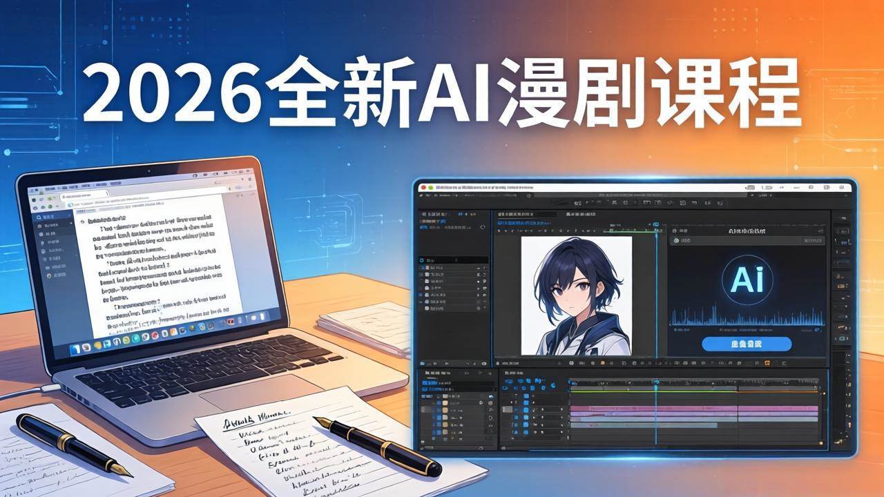 （17893期）2026全新AI漫剧课程：覆盖创作全链路，教你写作分镜剪辑配音一站式打造漫剧作品-领学通