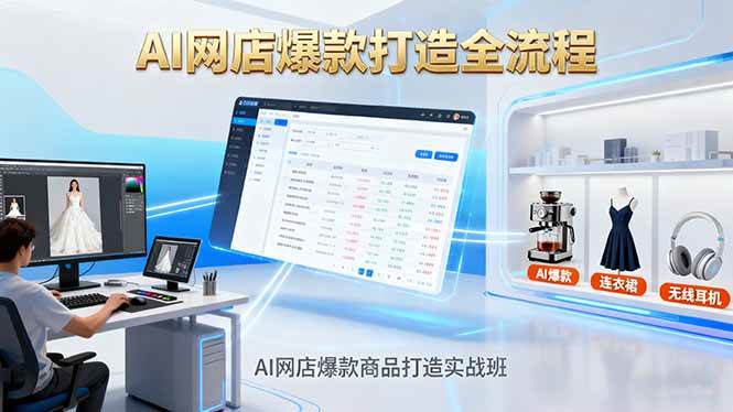 (16326期)AI网店爆款商品打造实战班:AI技术实现商品图智能处理,快速搭建AI网店-领学通