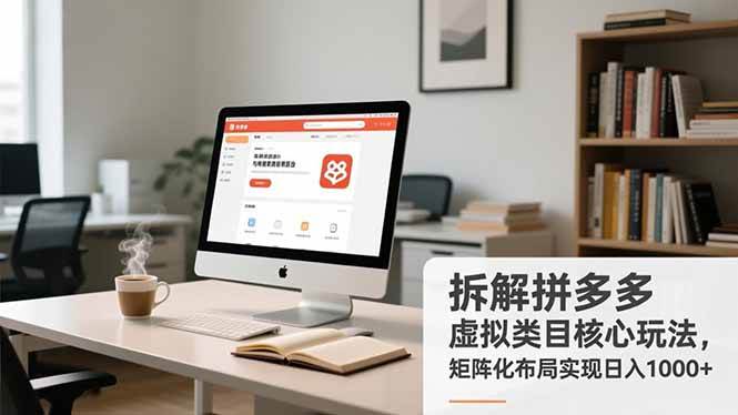 (16906期)拆解拼多多虚拟类目核心玩法,矩阵化布局实现日入1000+-领学通