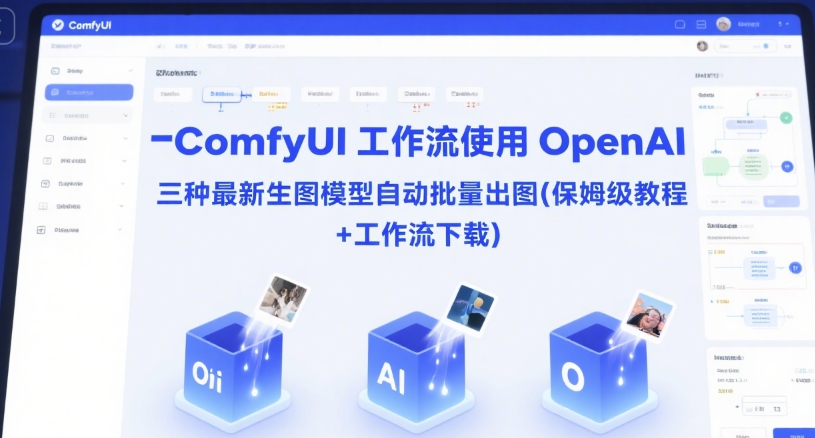ComfyUI 工作流使用 OpenAI 三种最新生图模型自动批量出图(保姆级教程+工作流下载)-领学通