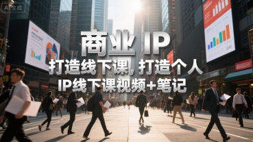 商业IP打造线下课，打造个人 IP线下课视频+笔记-领学通