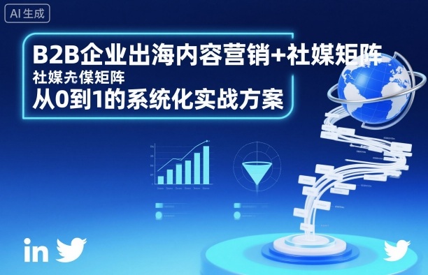 B2B企业出海内容营销+社媒矩阵,从0到1的系统化实战方案-领学通