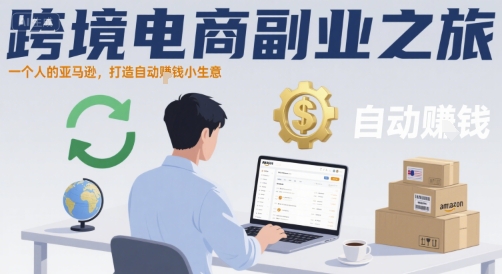 跨境电商副业之旅，一个人的亚马逊，打造自动賺钱小生意-领学通