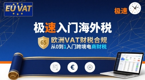 极速入门海外税，欧洲VAT财税合规，从0到1入门跨境电商财税-领学通