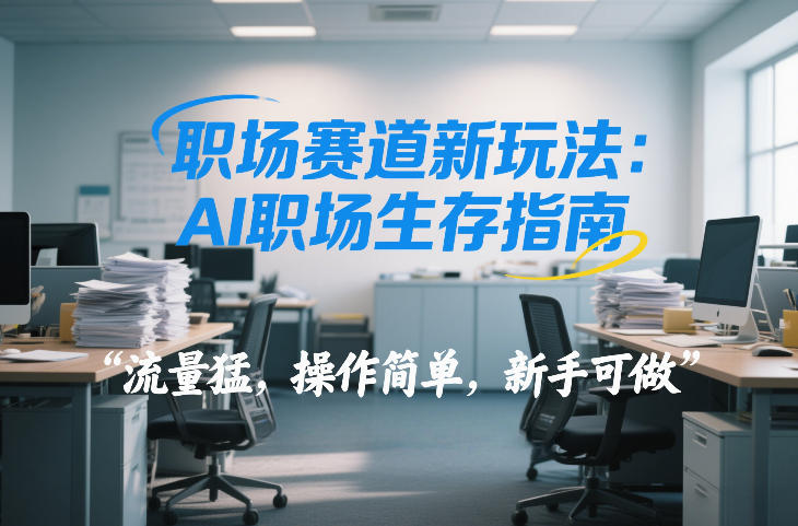 职场赛道新玩法：AI职场生存指南，流量猛，操作简单，新手可做-领学通