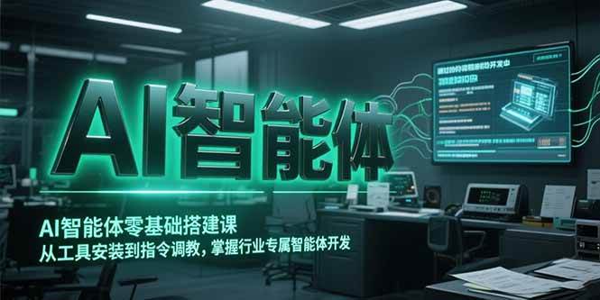 （15257期）AI智能体零基础搭建课，从工具安装到指令调教，掌握行业专属智能体开发…-领学通