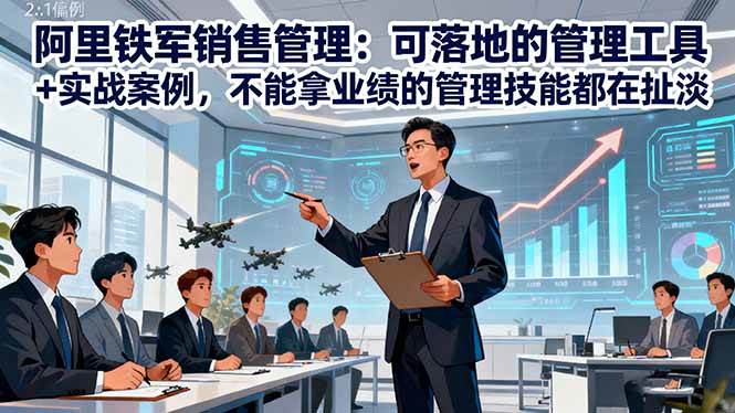 (16436期)阿里铁军销售管理:可落地的管理工具+实战案例,不能拿业绩的管理都在扯淡-领学通