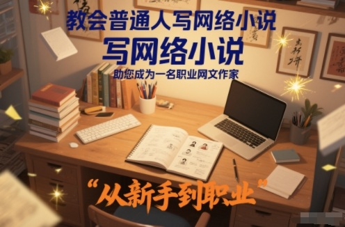 教会普通人写网络小说,助您成为一名职业网文作家-领学通