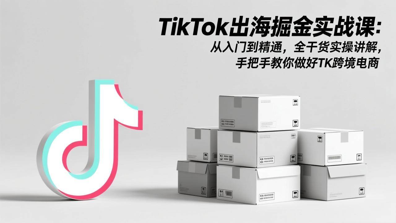 （17368期）TikTok出海掘金实战课：从入门到精通，全干货实操讲解，手把手教你做好TK跨境电商-领学通