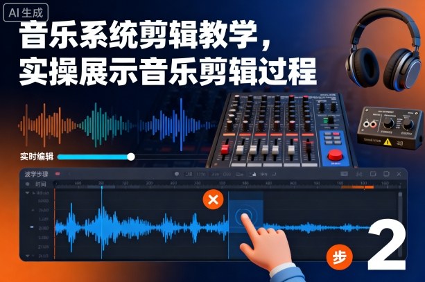 音乐系统剪辑教学,实操展示音乐剪辑过程-领学通
