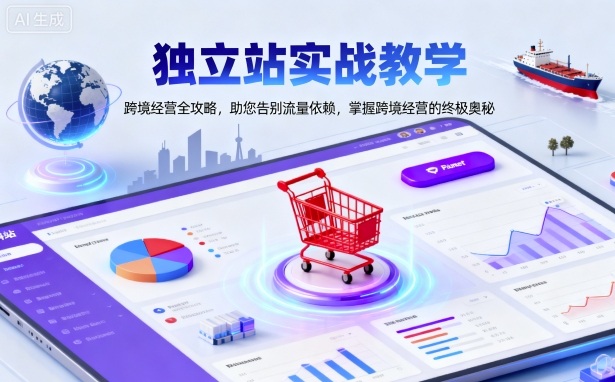 独立站实战教学,跨境经营全攻略,助您告别流量依赖,掌握跨境经营的终极奥-领学通