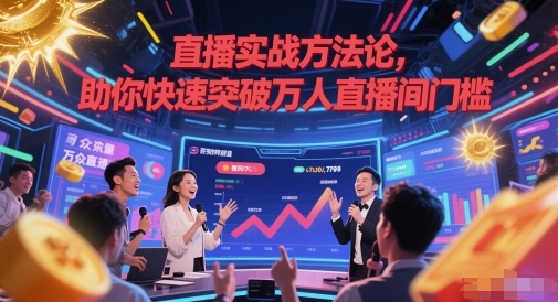 直播实战方法论，助你快速突破万人直播间门槛-领学通
