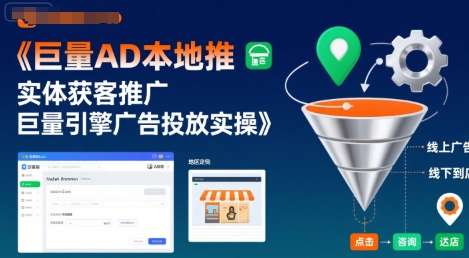 巨量AD本地推实体获客推广，巨量引擎广告投放实操-领学通