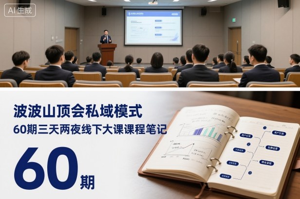 波波山顶会私域模式60期三天两夜线下大课课程笔记(文档)-领学通