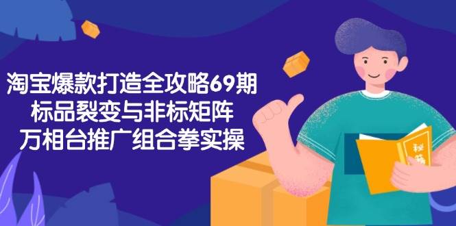 （15102期）淘宝爆款打造全攻略-69期，标品裂变与非标矩阵，万相台推广组合拳实操-领学通