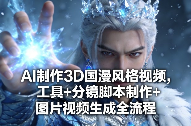 AI制作3D国漫风格视频,工具+分镜脚本制作+图片视频生成全流程-领学通