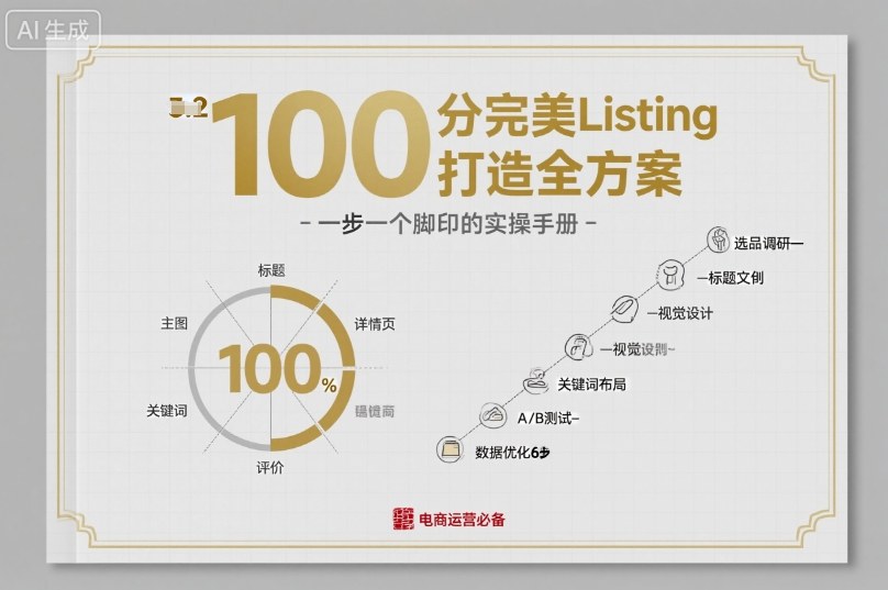 100分完美Listing打造全方案,想要完美listing必须是需要一步一个脚印的-领学通