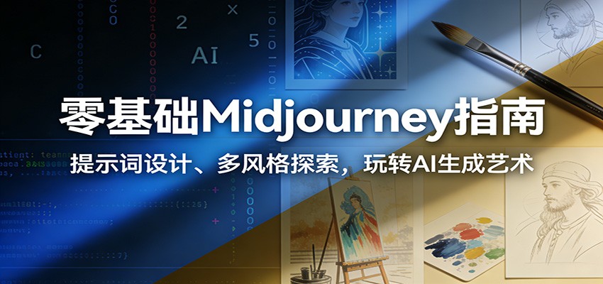 零基础Midjourney指南:提示词设计、多风格探索,玩转AI生成艺术-领学通