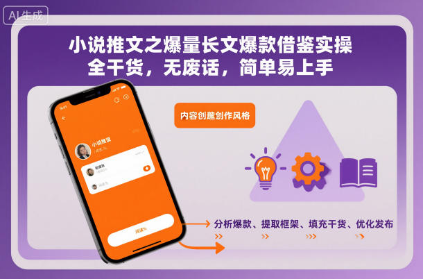 小说推文之爆量长文爆款借鉴实操,全干货,无废话,简单易上手-领学通