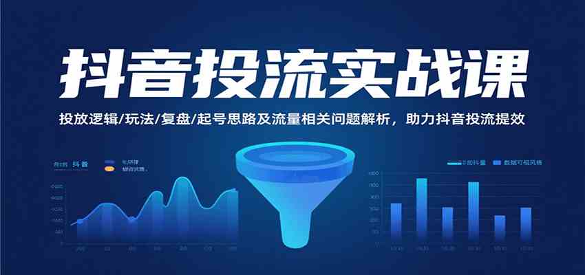 抖音投流实战课，投放逻辑/玩法/复盘/起号思路及流量相关问题解析，助力抖音投流提效-领学通