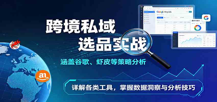 跨境私域选品实战:涵盖谷歌、虾皮等策略分析,详解各类工具,掌握数据洞察与分析技巧-领学通