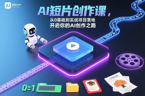 AI短片创作课，从0基础到实战项目落地，开启你的AI创作之路（更新0411）-领学通
