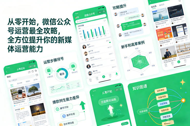 从零开始,微信公众号运营最全攻略,全方位提升你的新媒体运营能力-领学通