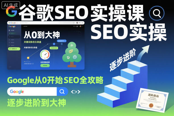 谷歌SEO实操课,Google从0开始SEO全攻略,逐步进阶到大神-领学通