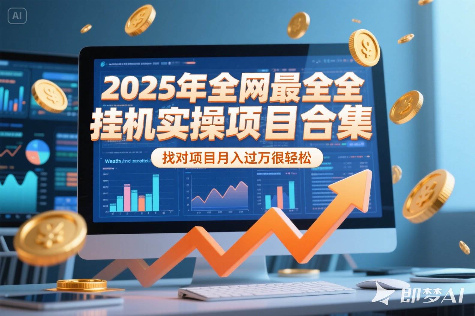 （15303期）2025年挂机实操项目实操演练，挂机类型，AI直播类型，轻资产创业类型…-领学通