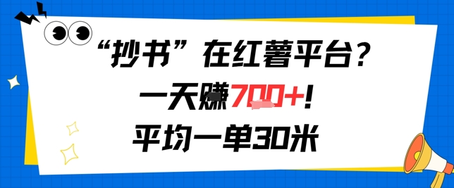抄书在红薯平台？一天挣几张，平均一单30米，有手就行，新手小白不二之选！-领学通