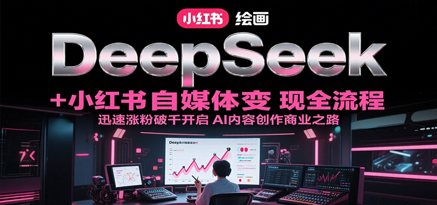 DeepSeek绘画+小红书自媒体变现全流程，迅速涨粉破千开启AI内容创作商业之路-领学通