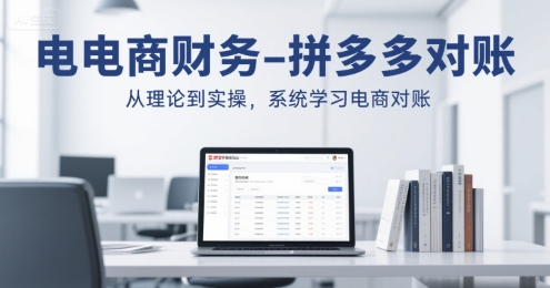 电商财务-拼多多对账，从理论到实操，系统学习电商对账-领学通